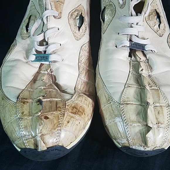 Fennix Italy Luxury Gator Shoes sz 13 Hornback - Picture 5 of 8